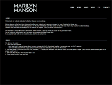 Tablet Screenshot of marilynmansonbootlegs.com